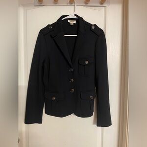 Talbots Black Button-Up Blazer Medium